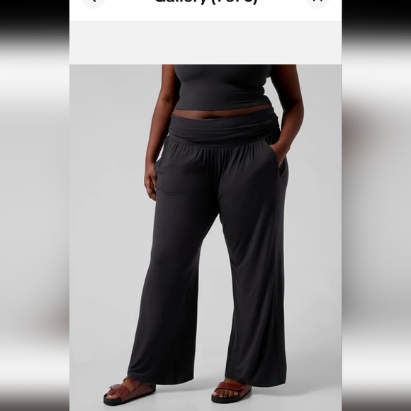 Athleta Pants - ATHLETA Studio Soft High Waisted Wide Leg Lounge Pants 2XL